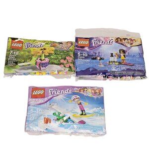 Lego Friends Mini Sets Bundle: 30404 30402 30205  100 27 & 33 Pcs  Ages 5-12